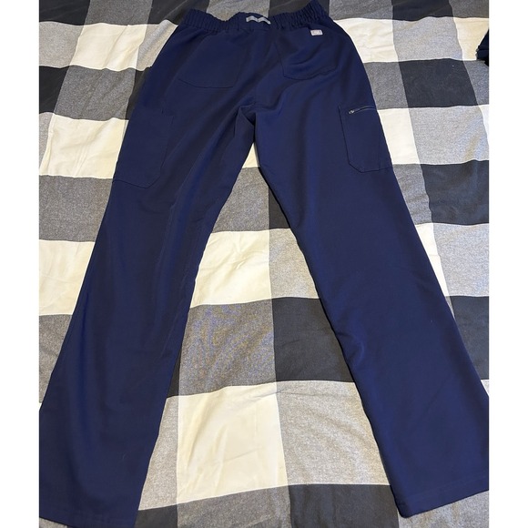 Figs Scrub Pants Womens Medium Tall Blue Yola Nurse Medical Pockets W20SW2031P - Picture 2 of 4